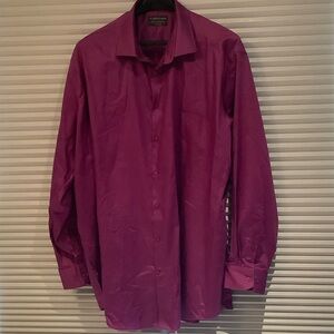 Men's Purple Dress Shirt - Classic Button-Down